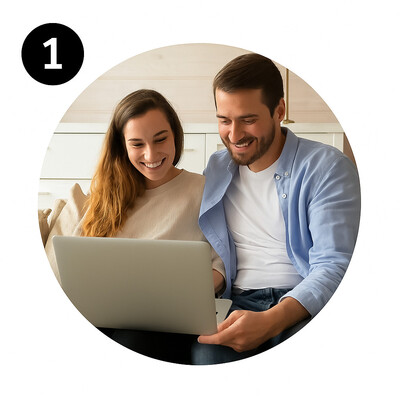 two people booking an appointment on the Jane app